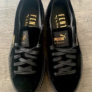 Puma x Fenty by Rihanna Black Creeper Velvet